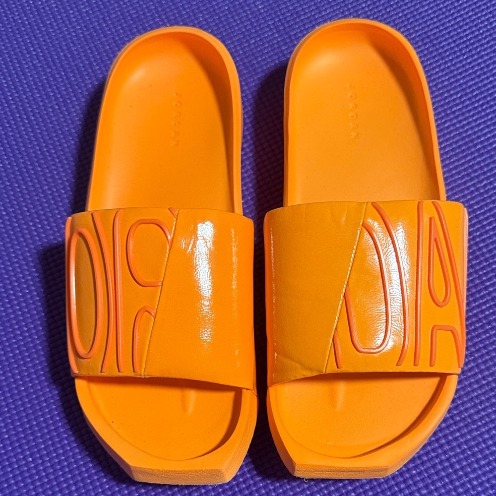Jordan Bright Orange Women's Slippers